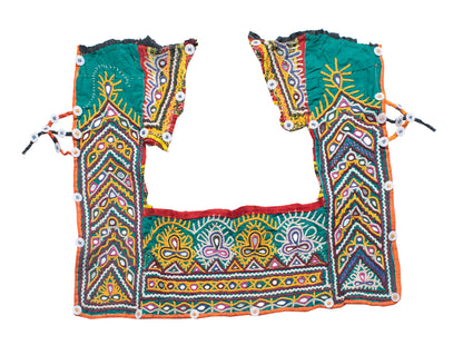 Rhombus Cotton Fine Mirror and Threadwork Embroidery Handwork Patch    -  SKU: VA09605A