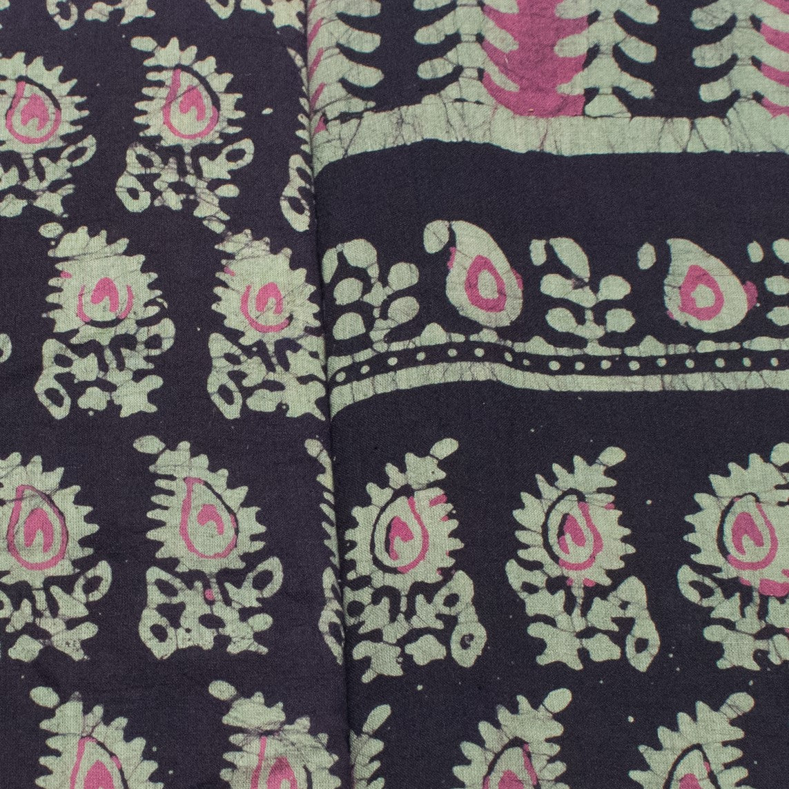 Wax Batik Cotton Full Printed Hand Block Print Kurta-Dupatta (Two Piece Set)   - 2.5  Mt Top  -  SKU: EK31801A