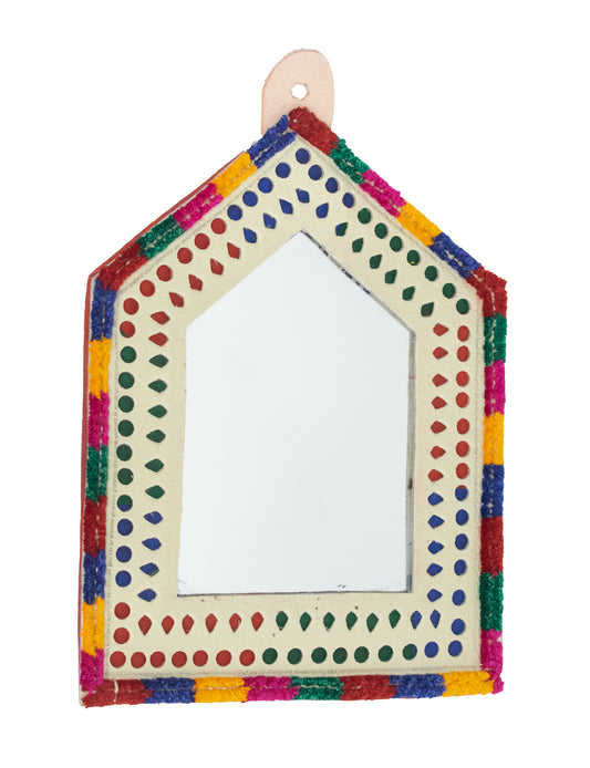 Hut Small Mirror Leather Craft    -  SKU: 0016