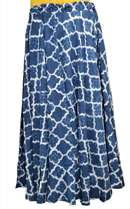 Dhabu Print Cotton Skirt    -  SKU: RD22602B