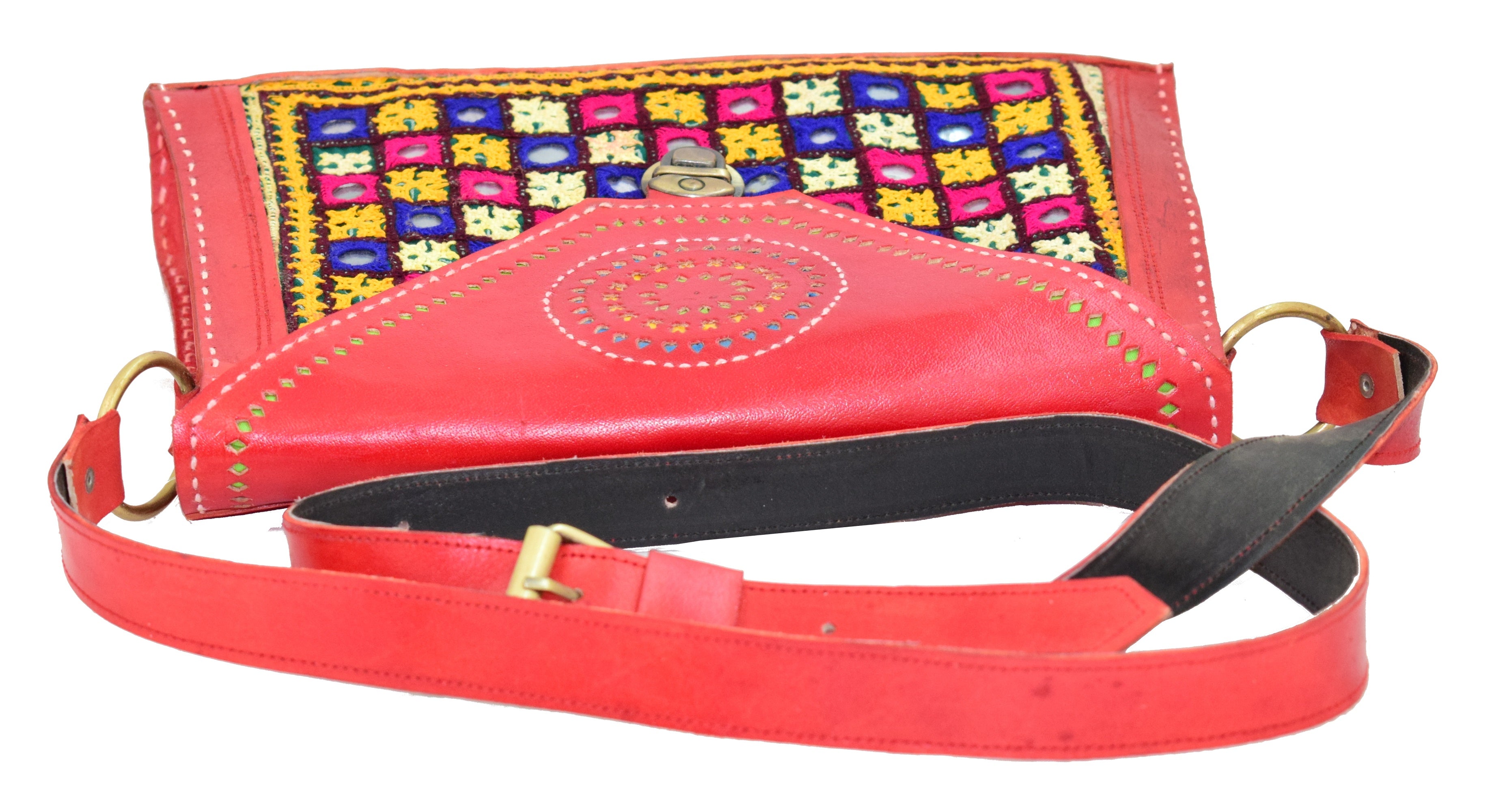 SOLD Old Kutch Embroidery Purse - WOVENSOULS Antique Textiles & Art Gallery