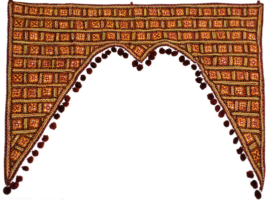 Simple Mirror Work Cotton Small Mirror Work Toran