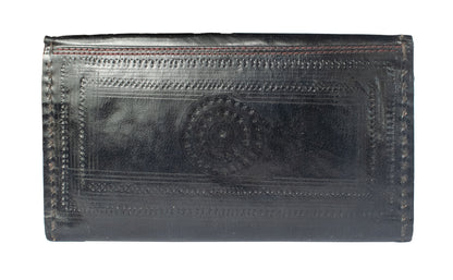 Ahir Work Pure Leather Pure Leather Art Wallet - Ladies - Card Holder    -  SKU: AB30701B