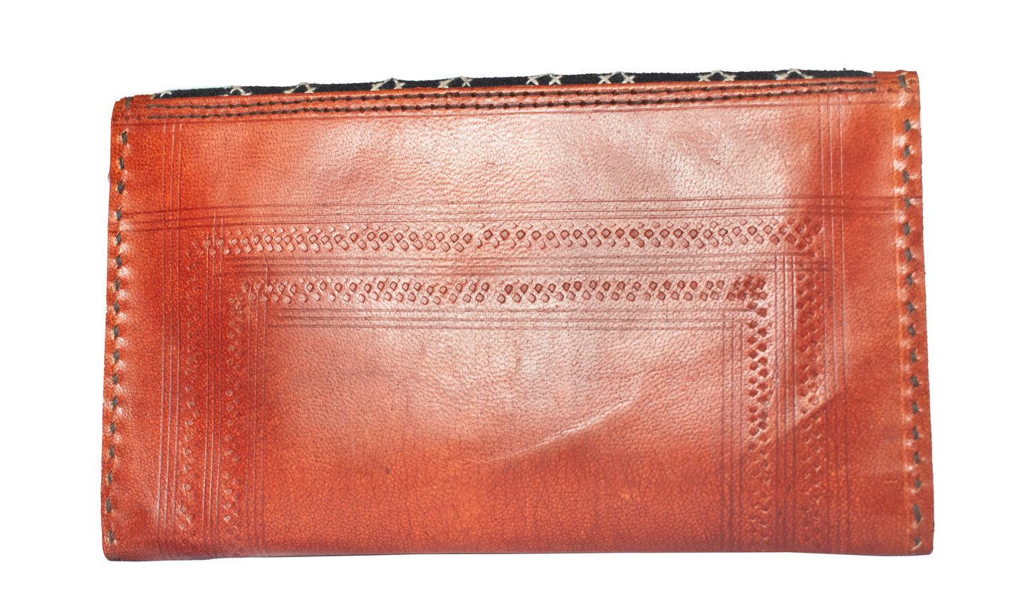 Jat Work Pure Leather Pure Leather Art Wallet - Ladies - Card Holder    -  SKU: AB30702C