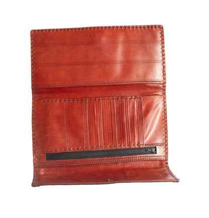 Jat Work Pure Leather Pure Leather Art Wallet - Ladies - Card Holder    -  SKU: AB30702C