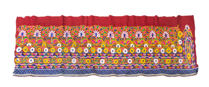 Golwadi Work Cotton Fine Mirror and Threadwork Embroidery Wall Decoration    -  SKU: VA10C12A