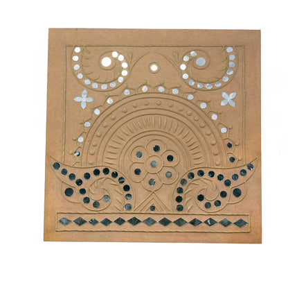 12x12 Inch - Mutva Lippan Kam (Mud Art Handicraft)