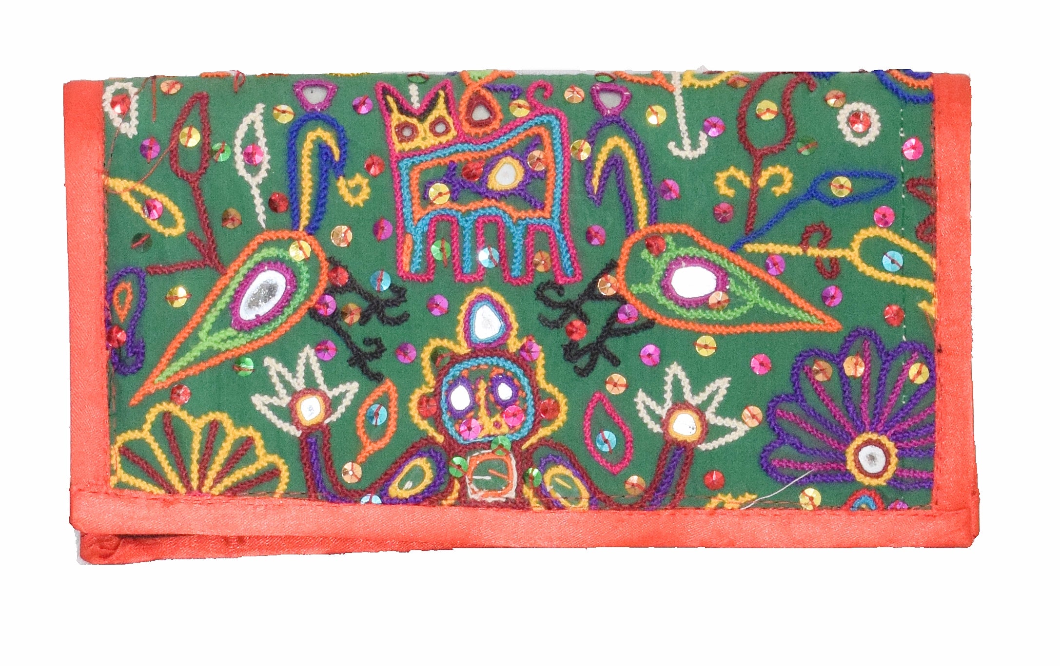 Hand Embroidery Raw Silk Clutch – ETHNICS OF KUTCH